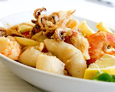 photo of fried seafood